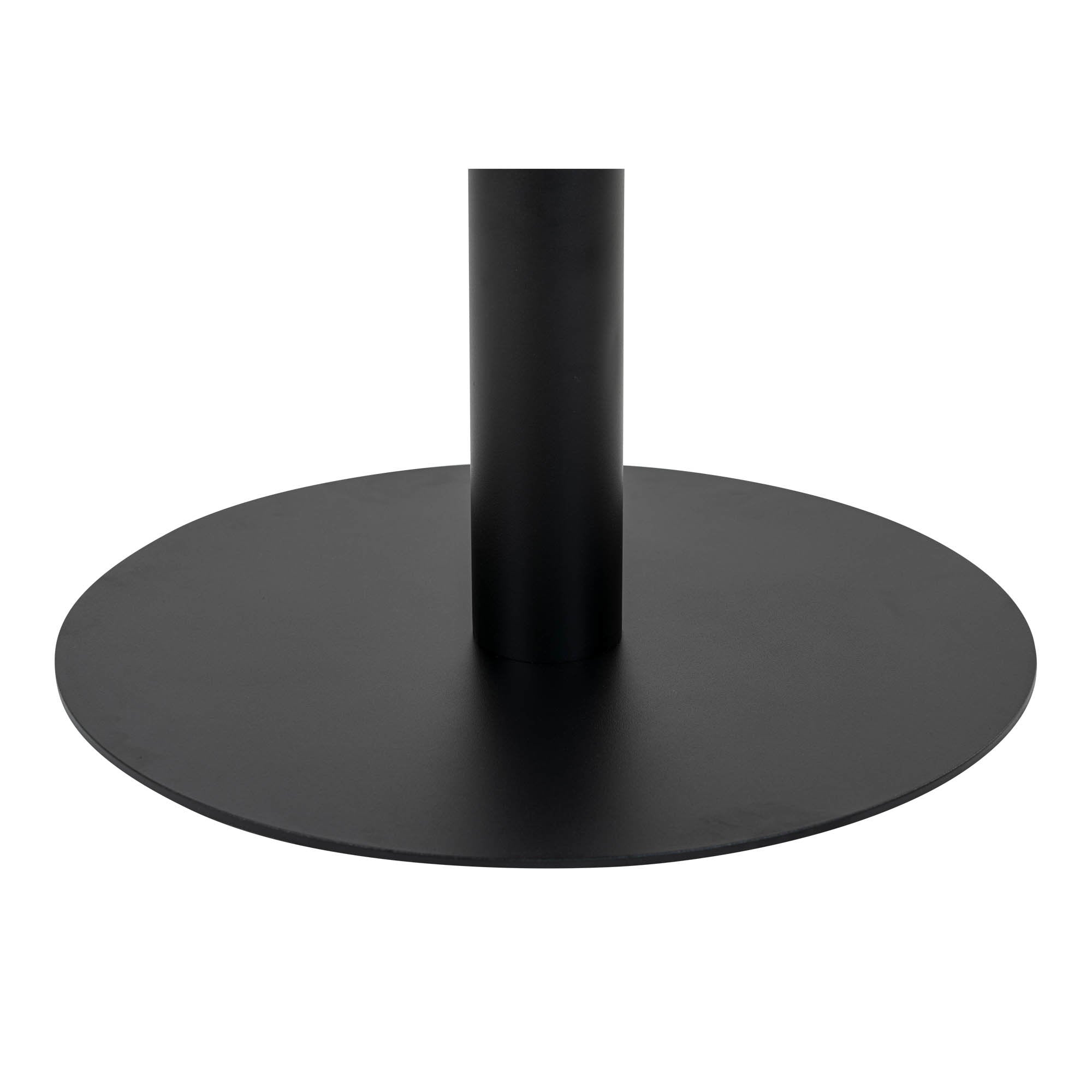 Bolzano salontafel - salontafel, marmerlook blad, wit, zwart onderstel ø70x45 cm