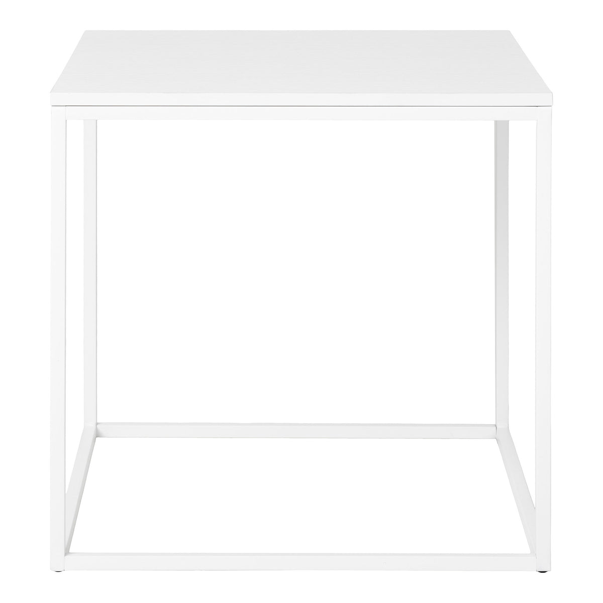 Vita bijzettafel - bijzettafel, wit, wit frame 45x45x45 cm