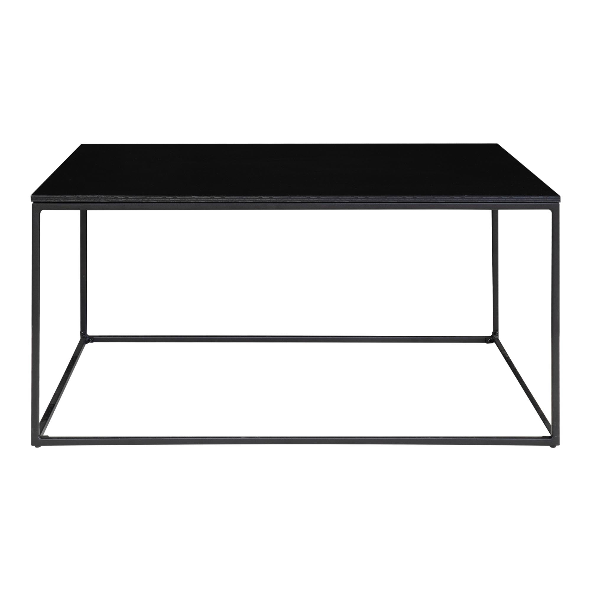 Vita salontafel - salontafel, zwart, zwart frame 60x90x45 cm