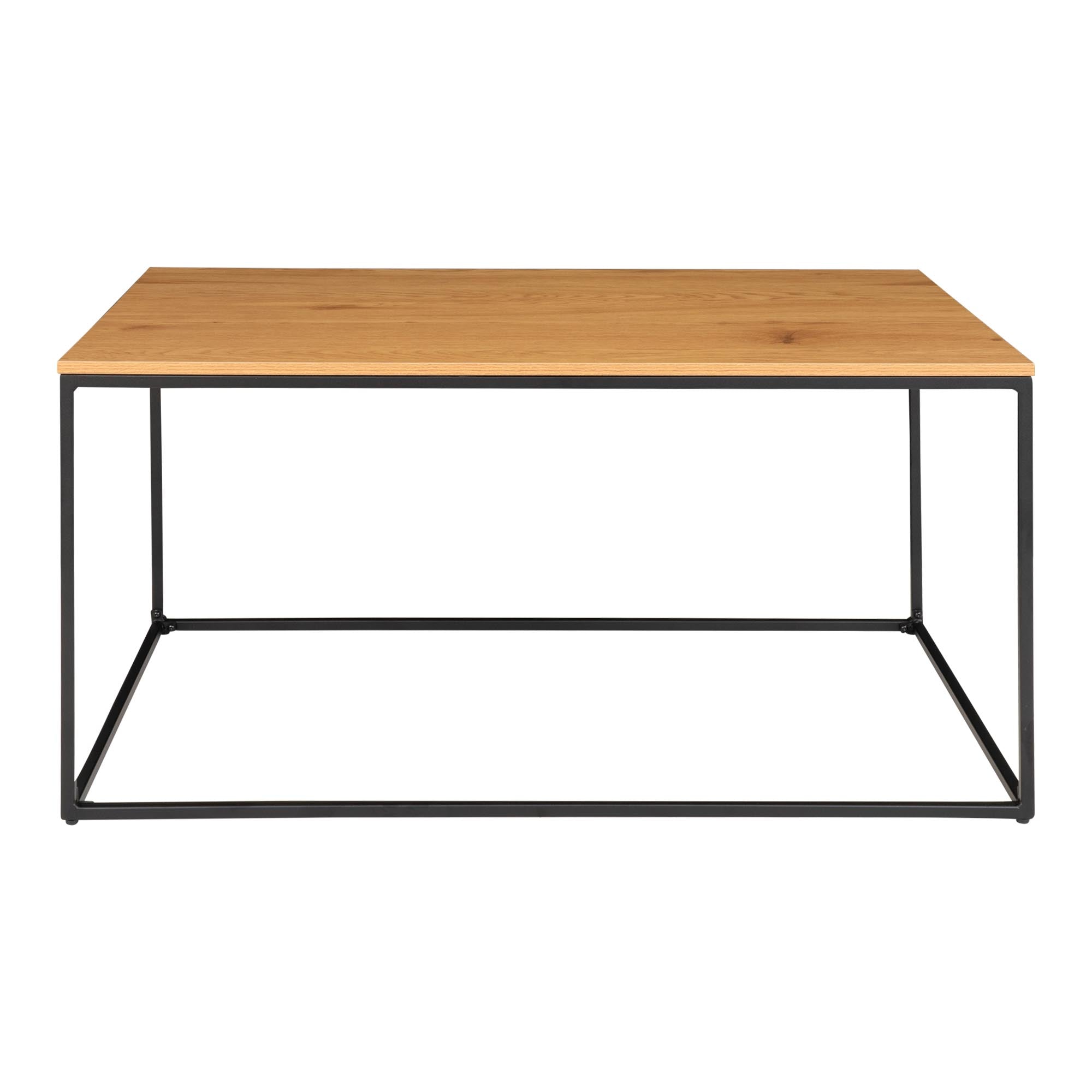 Vita salontafel - Salontafel, eikenlook, zwart frame 60x90x45 cm