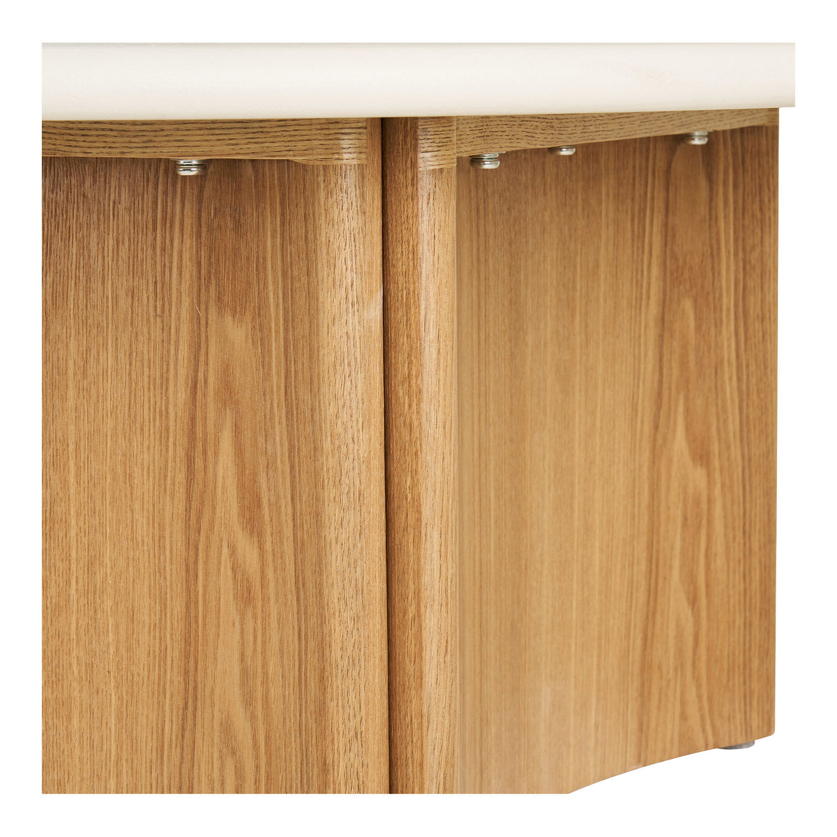 Motril Salontafel - cement/essenfineer, wit/naturel ø80x37 cm