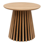 Osaka Bijzettafel - Bijzettafel, eikenfineer, naturel ø50x45 cm