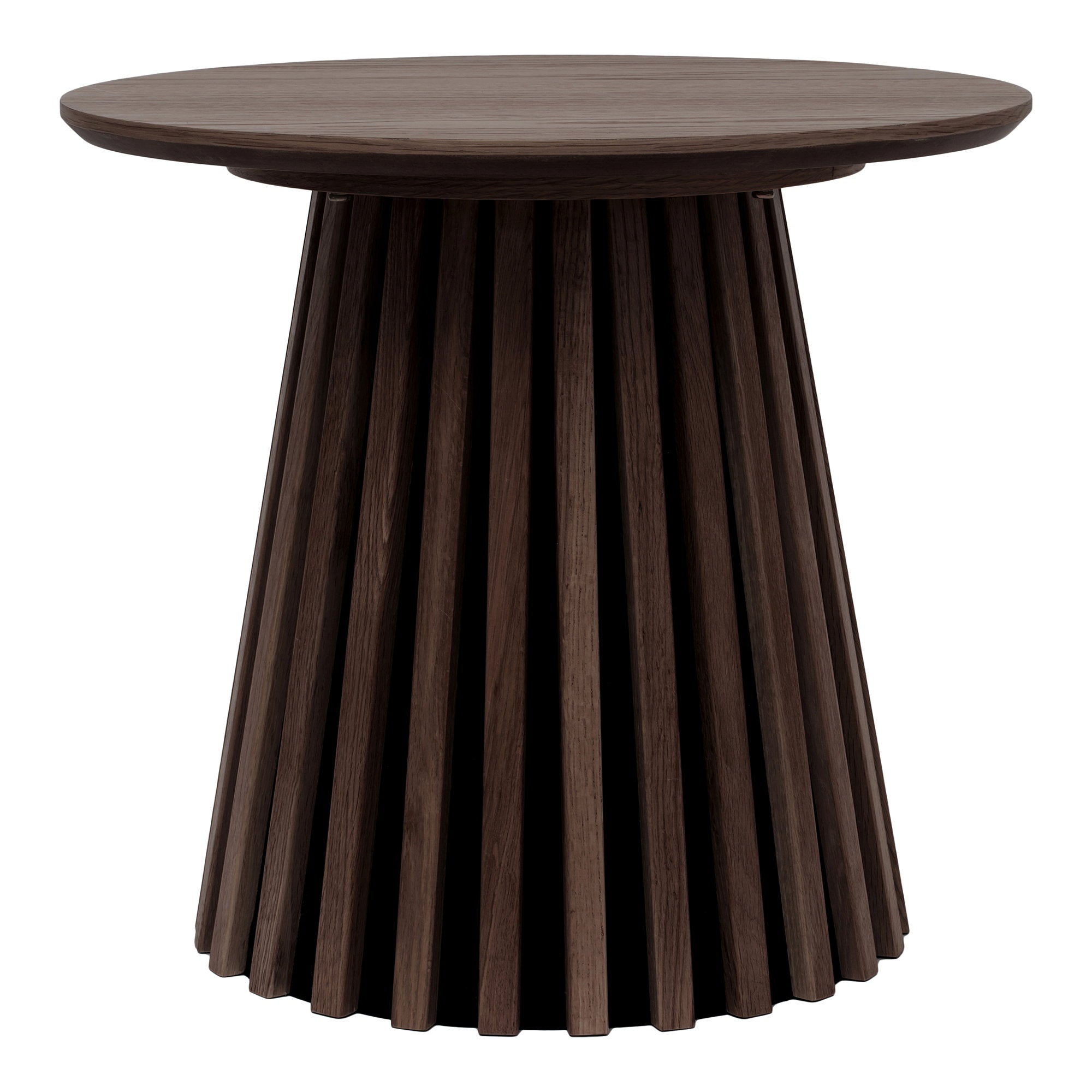 Osaka Bijzettafel - bijzettafel, gerookt eikenfineer ø50x45 cm
