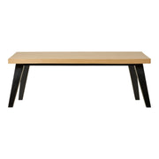 Amora Salontafel - Salontafel van eikenfineer met visgraatpatroon 60x120x42 cm