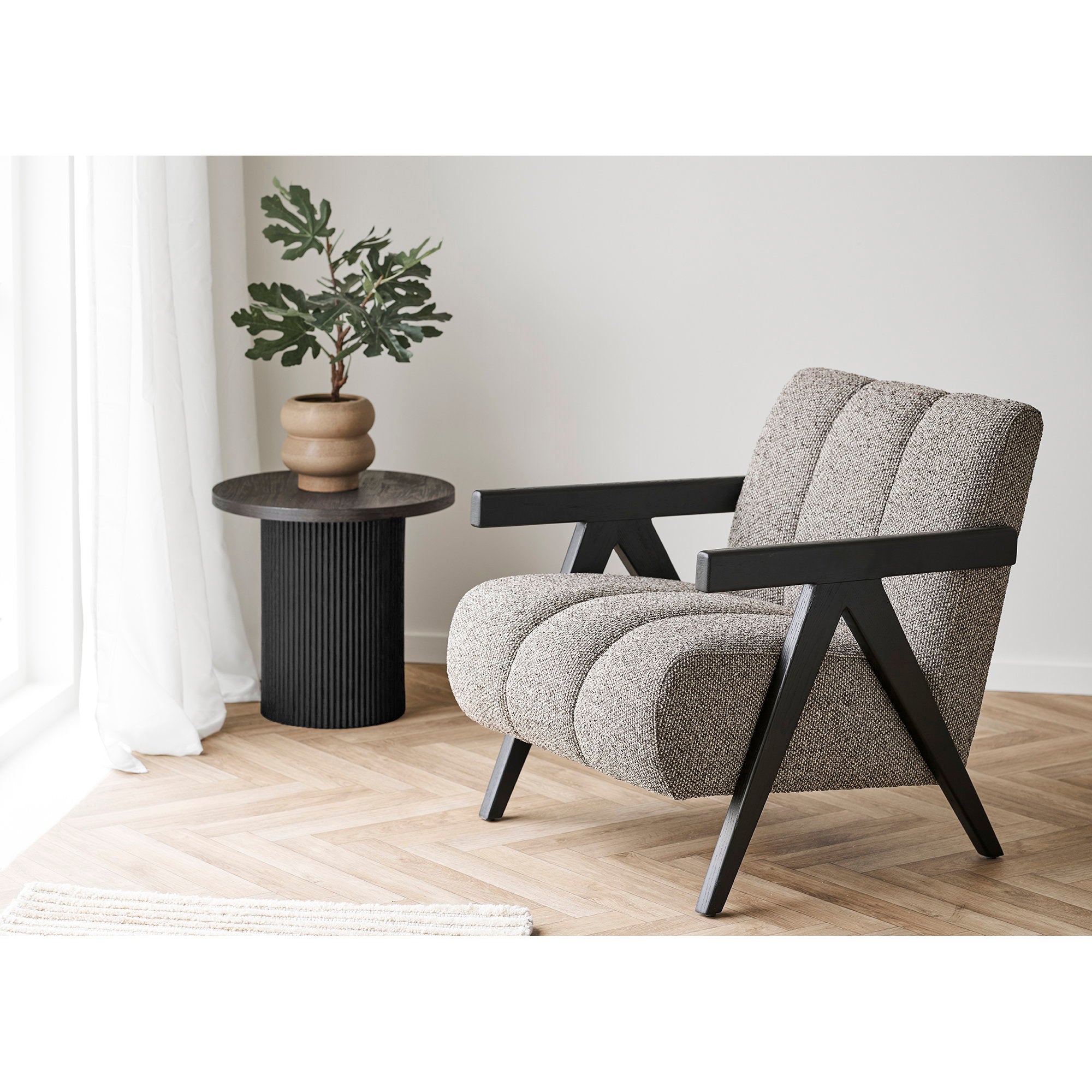 Boavista Side Table - Bijzettafel, donkerbruin ø48x45 cm