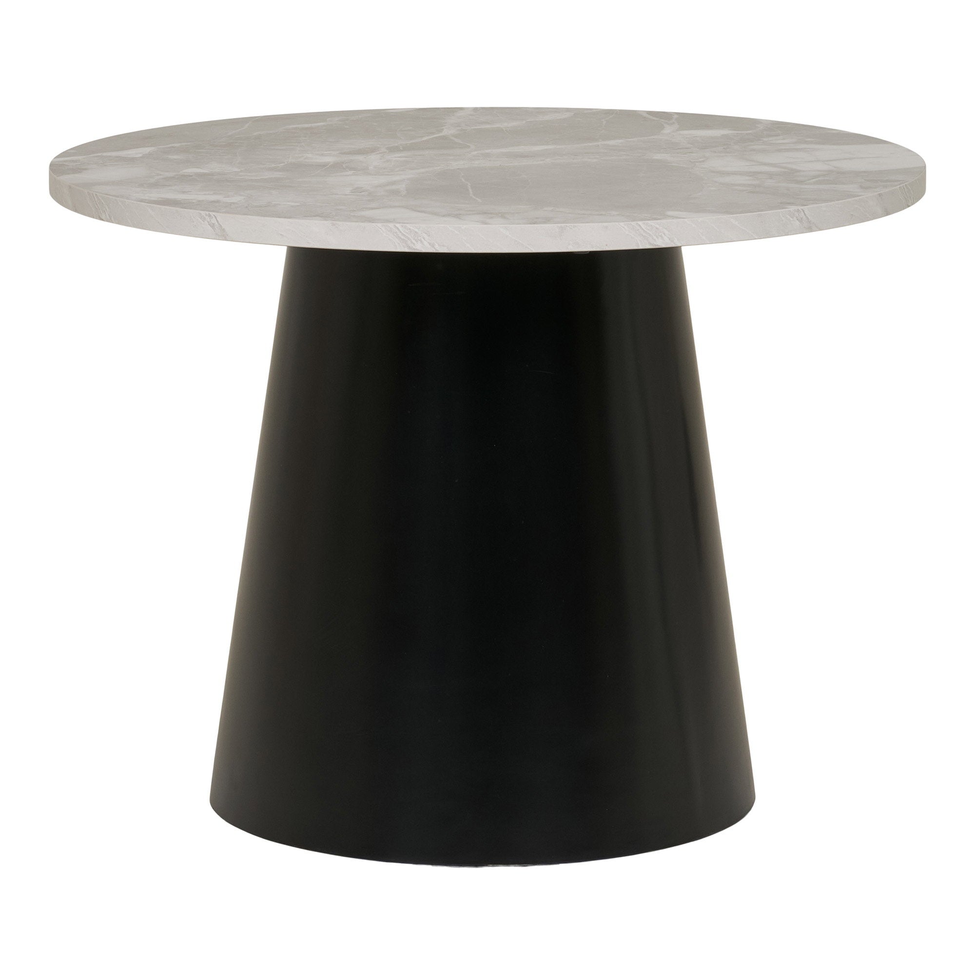 Brito Salontafel - salontafel, marmerlook, grijs/zwart ø60x45 cm
