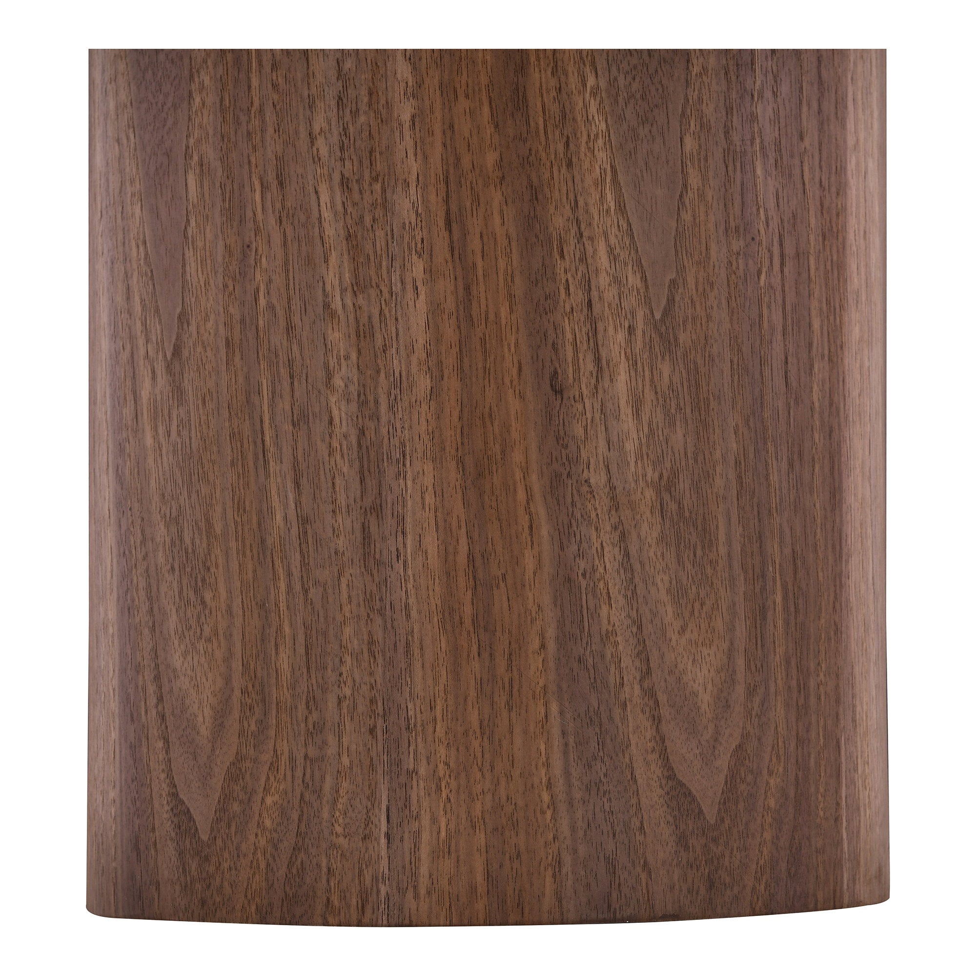 Noli Salontafel - Salontafel, keramisch tafelblad/essenfineer, wit/donkerbruin ø60x42 cm
