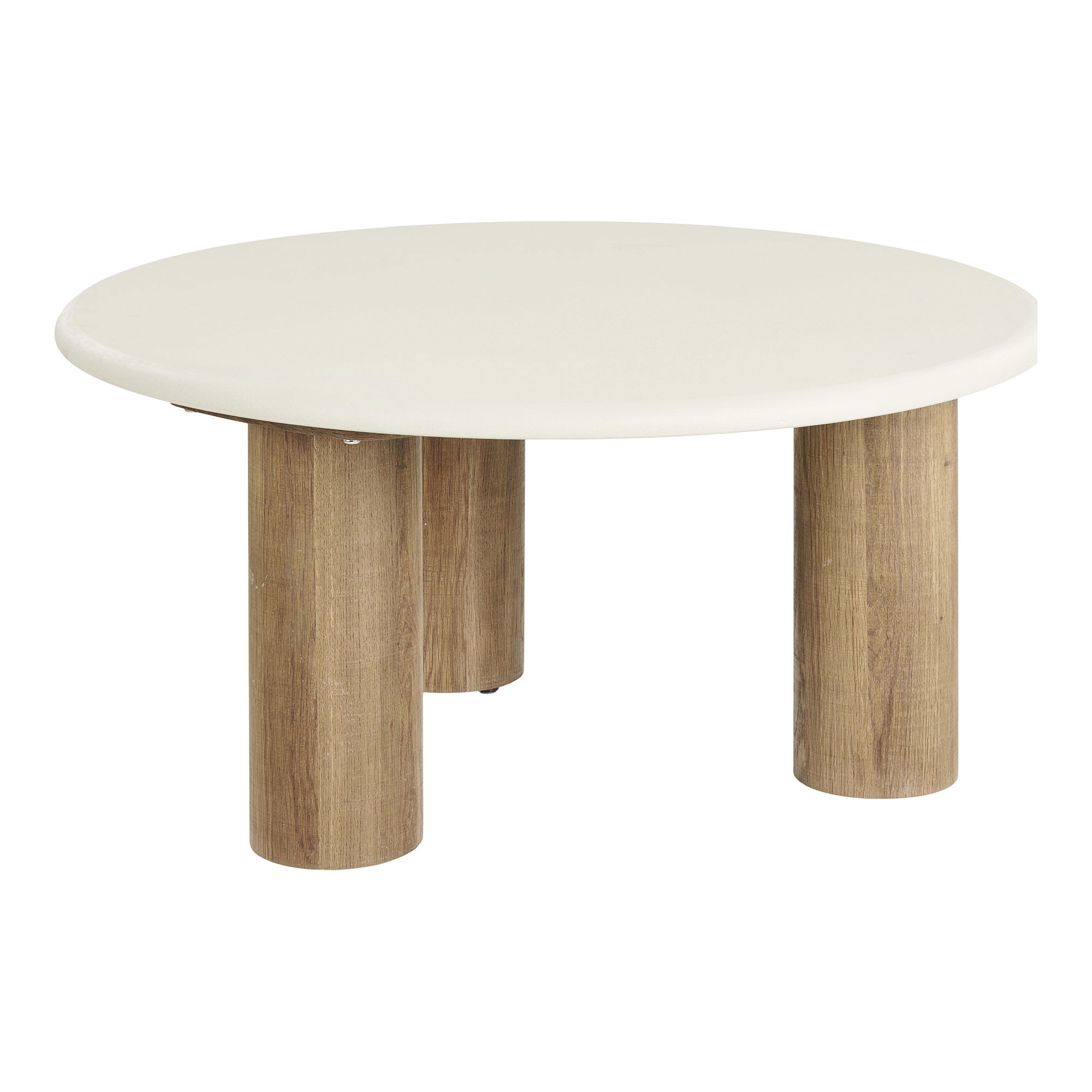 Fondi Salontafel - salontafel, cementlook, zand/bruin ø80x40 cm