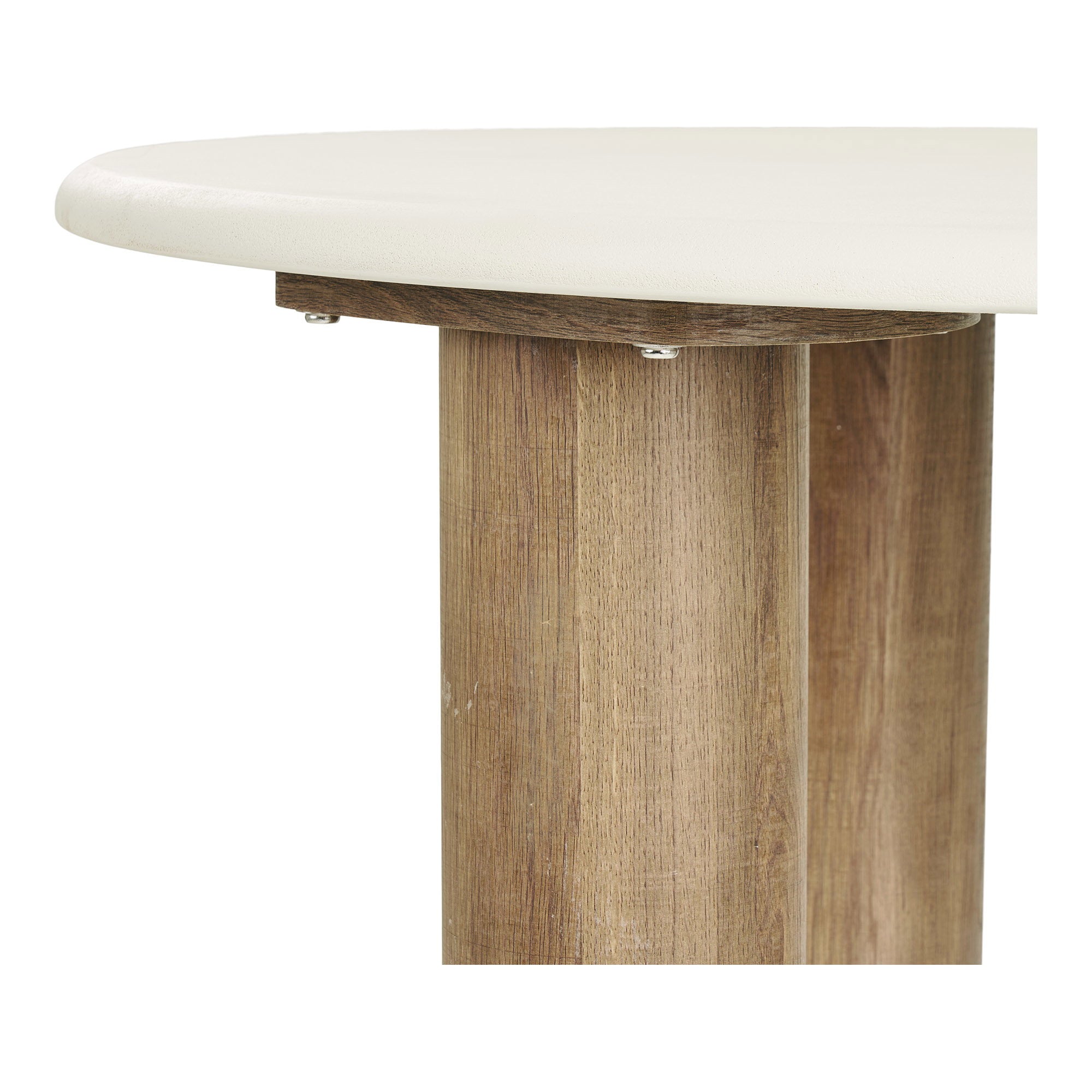 Fondi Salontafel - salontafel, cementlook, zand/bruin ø80x40 cm