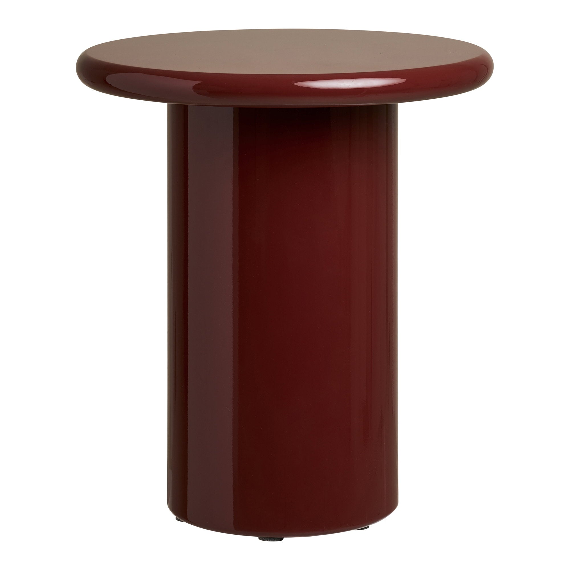Otago bijzettafel - bijzettafel, bordeaux ø45x50 cm