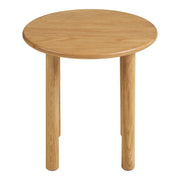 Jena Bijzettafel - Bijzettafel, eiken, naturel ø40x40cm