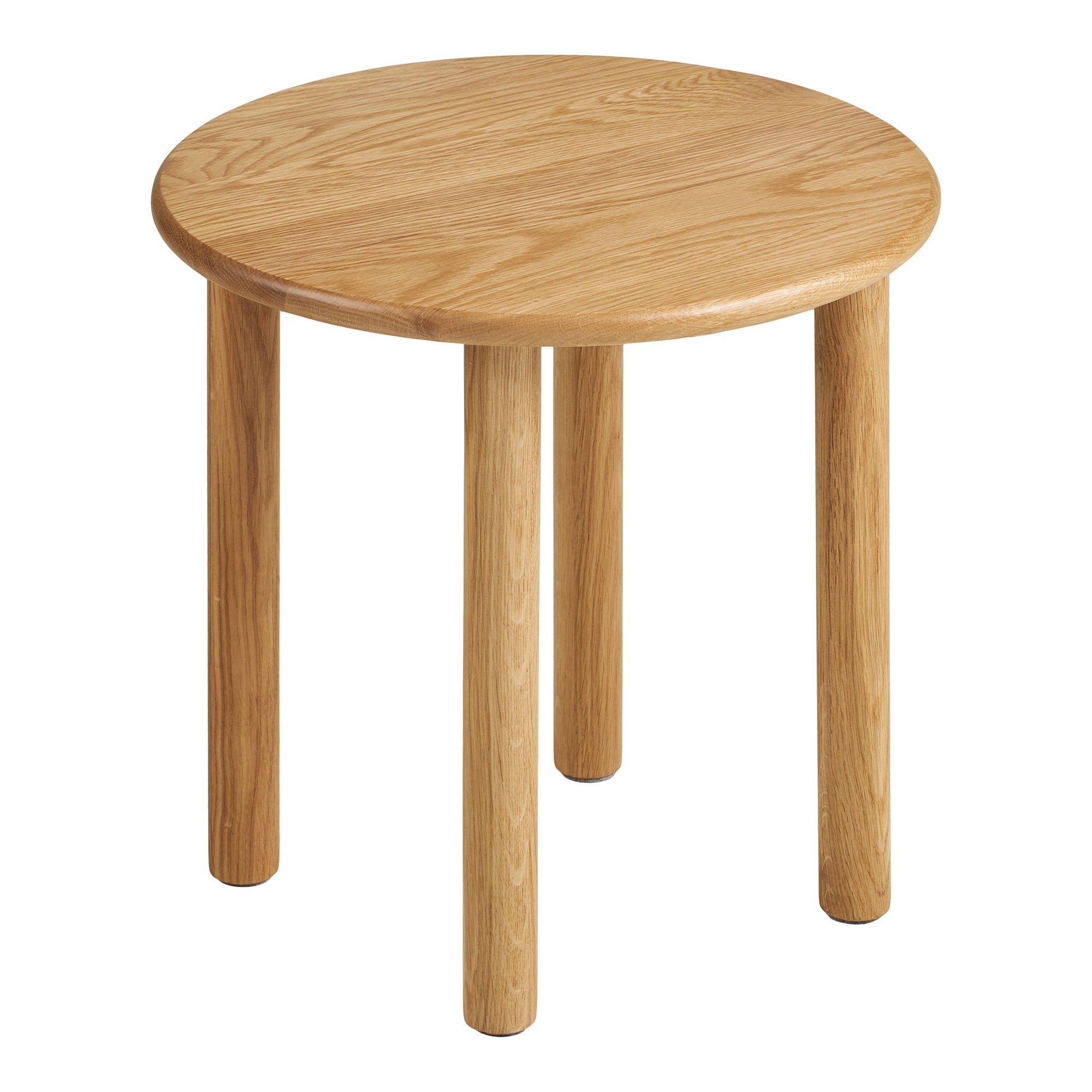 Jena Bijzettafel - Bijzettafel, eiken, naturel ø40x40cm