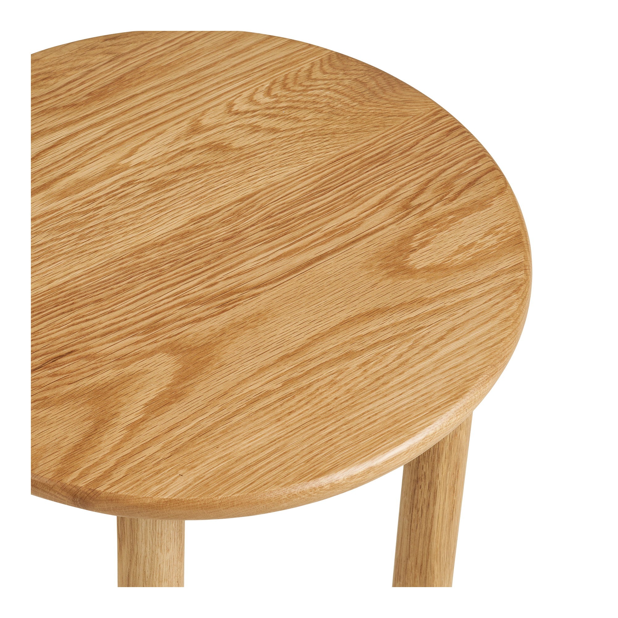 Jena Bijzettafel - Bijzettafel, eiken, naturel ø40x40cm