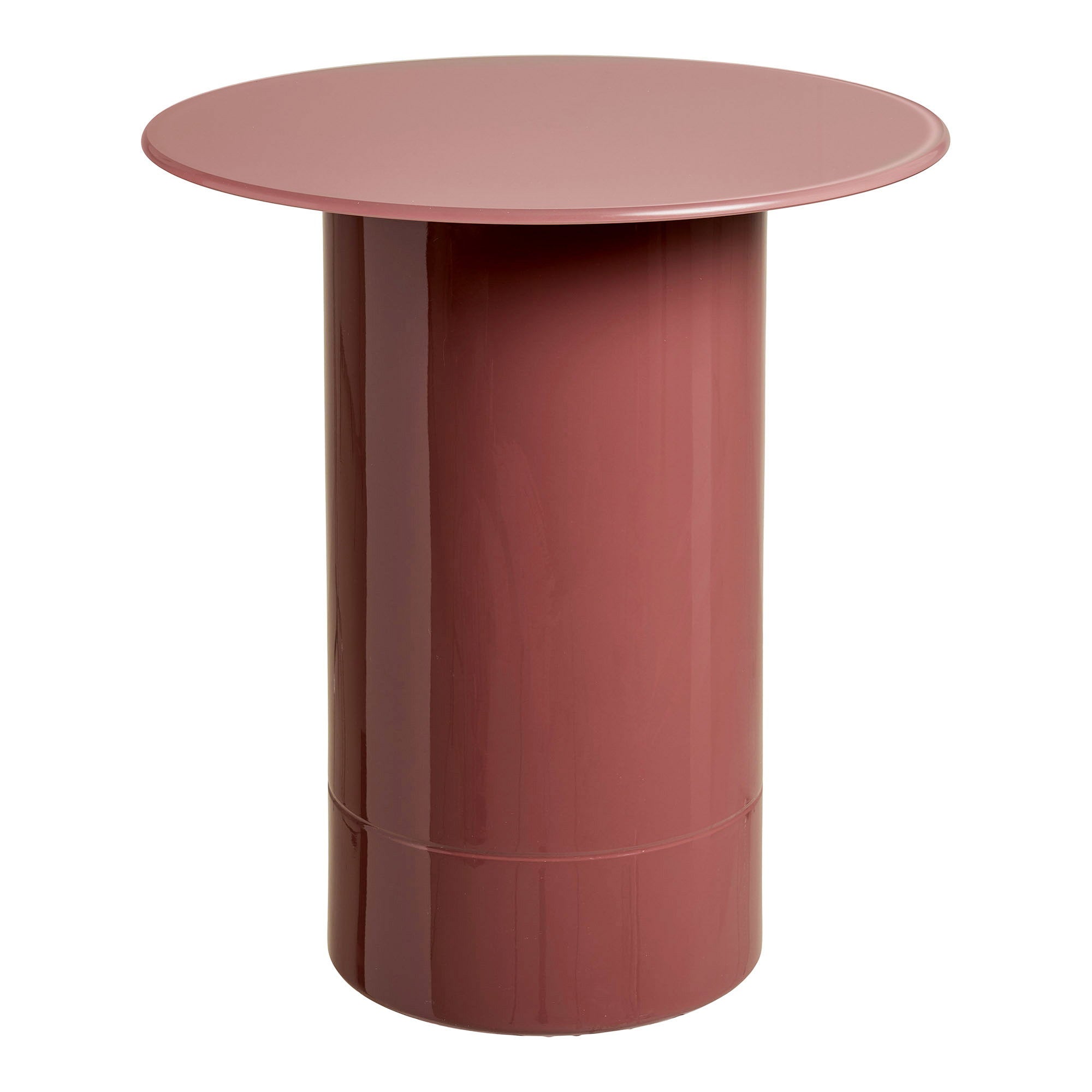 Florens Side Table - Bijzettafel, aards roze ø45x51 cm