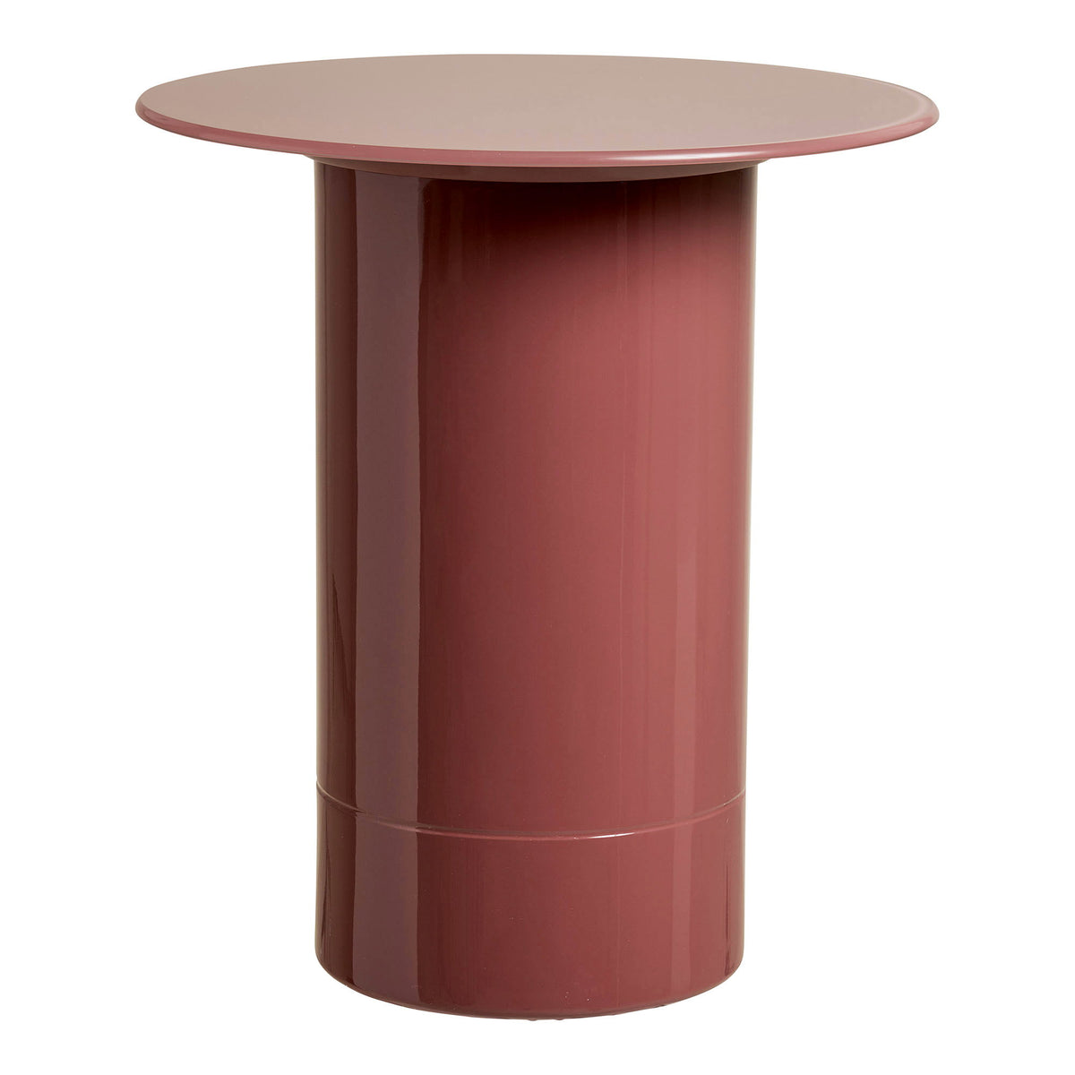 Florens Side Table - Bijzettafel, aards roze ø45x51 cm