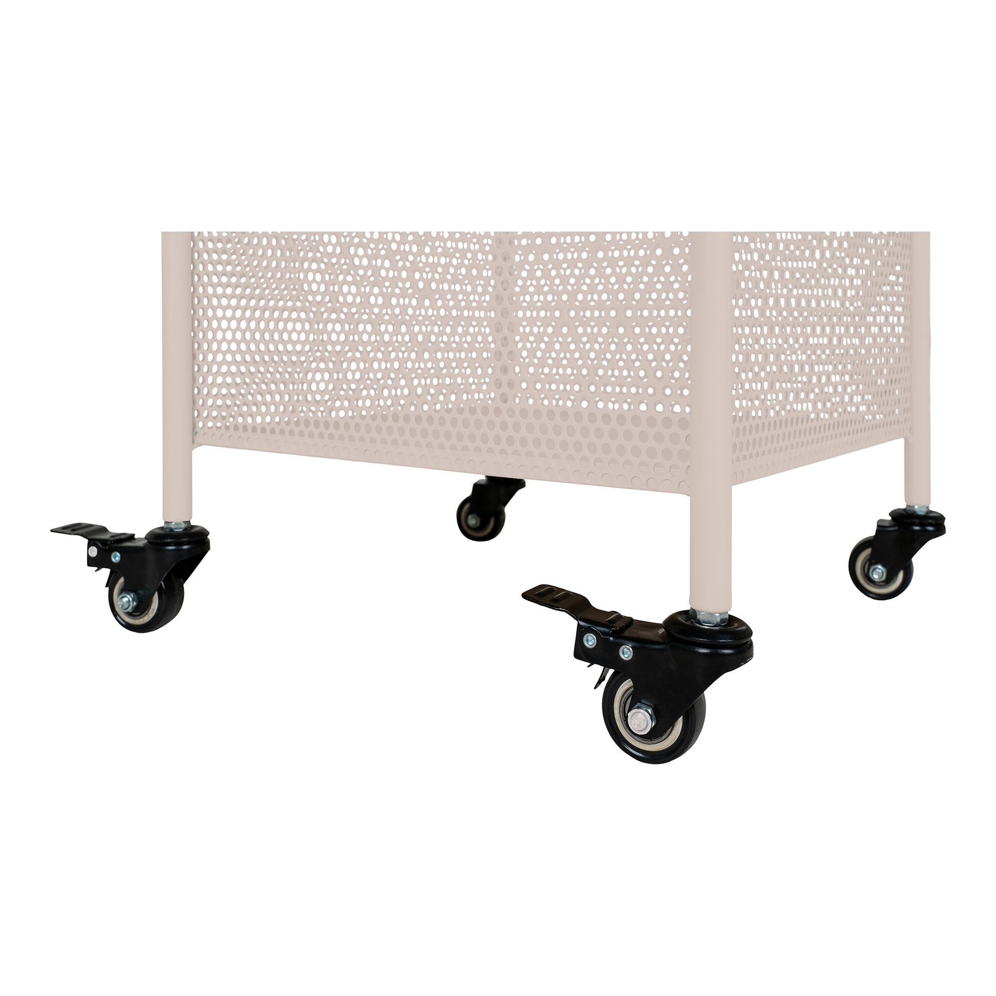 Torres metalen kar - metalen kar, staal, zandkleurig, 3 legplanken 35x35x100 cm