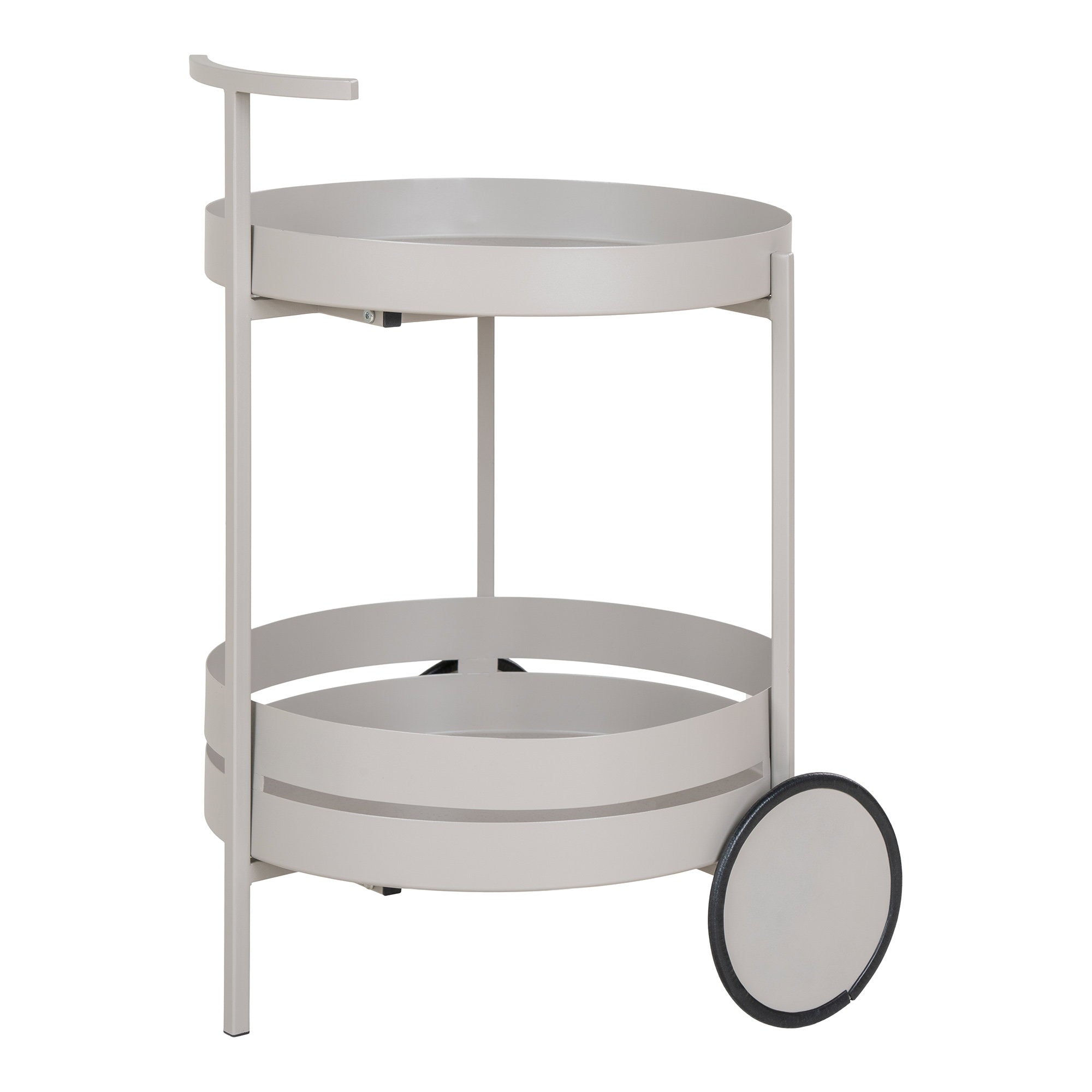 Beja Bartrolley - Bartrolley, staal, grijs, 2 planken 40x42x61 cm