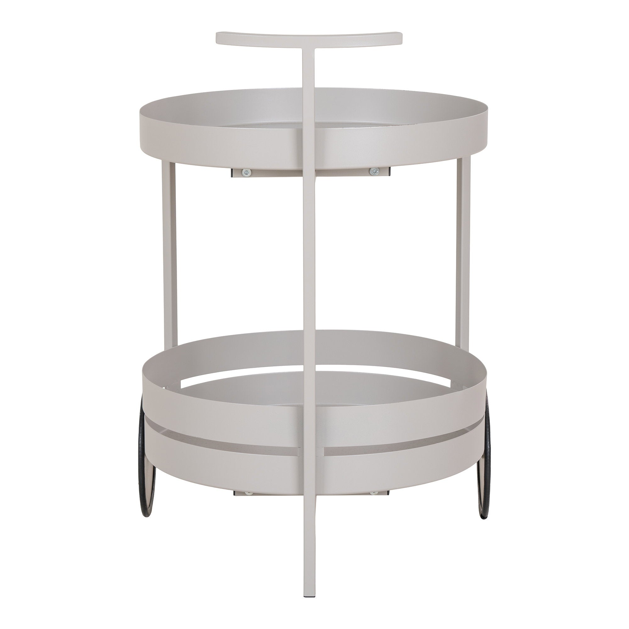 Beja Bartrolley - Bartrolley, staal, grijs, 2 planken 40x42x61 cm