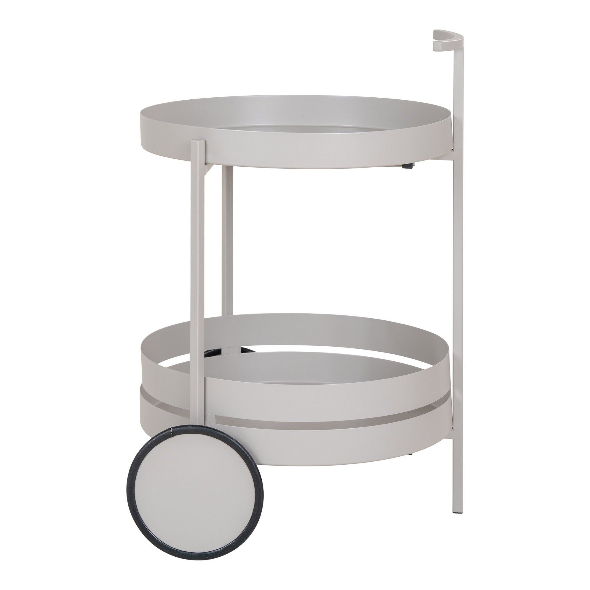 Beja Bartrolley - Bartrolley, staal, grijs, 2 planken 40x42x61 cm