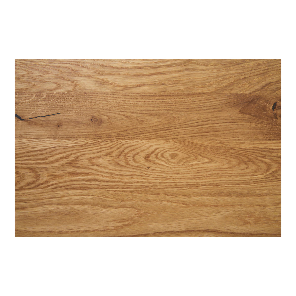 Lignano Cafetafel - eiken, zwart metalen onderstel 70x70x75 cm