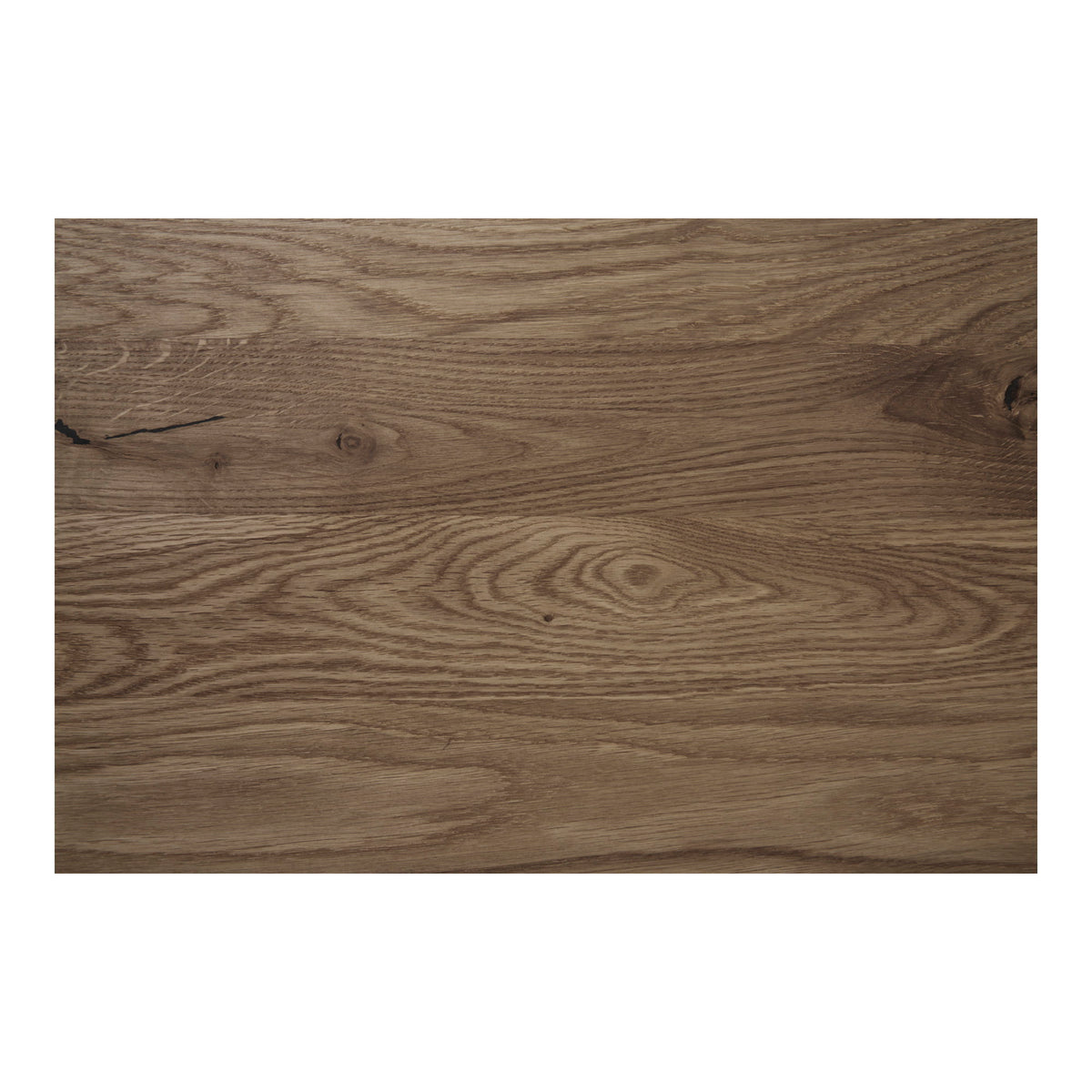 Lignano Cafetafel - cafetafel, gerookt eiken, zwart metalen onderstel 70x70x75 cm