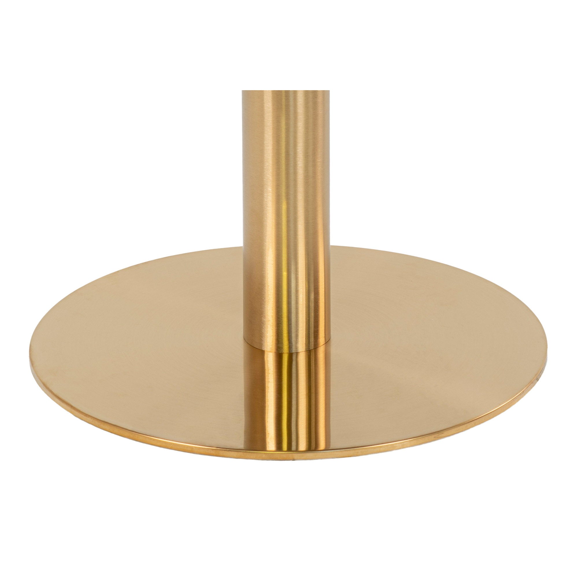 Bolzano Bar Table - Bartafel, blad in marmerlook, onderstel in messinglook ø70x105 cm