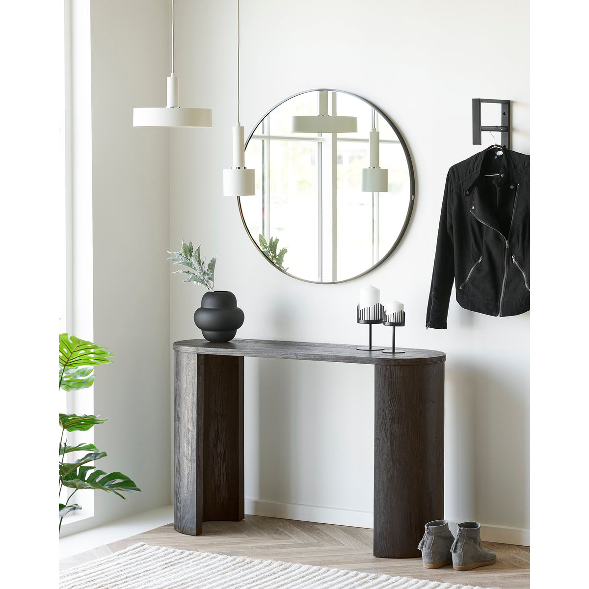 Bibione Consoletafel - Consoletafel, donkerbruin 38x114x75 cm