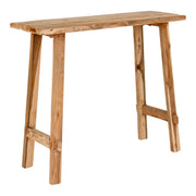 Girona Consoletafel - Consoletafel, teakhout, naturel 90x30x80 cm