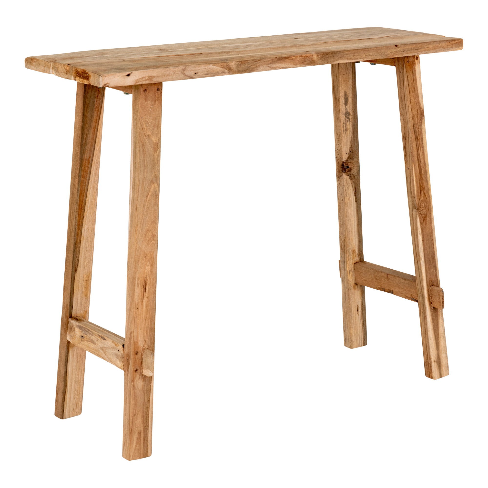 Girona Consoletafel - Consoletafel, teakhout, naturel 90x30x80 cm