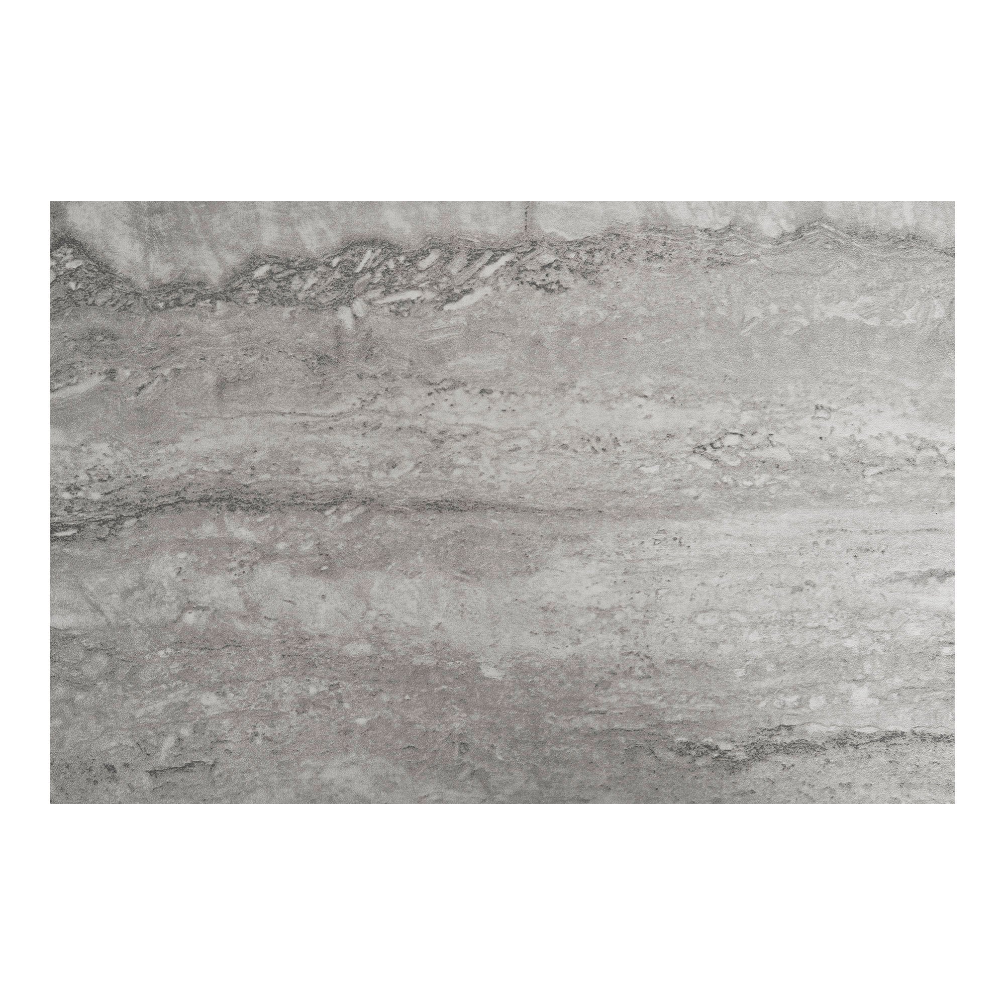 Vita consoletafel - 1 plank, in travertijnlook, zwart frame 110x26x80 cm