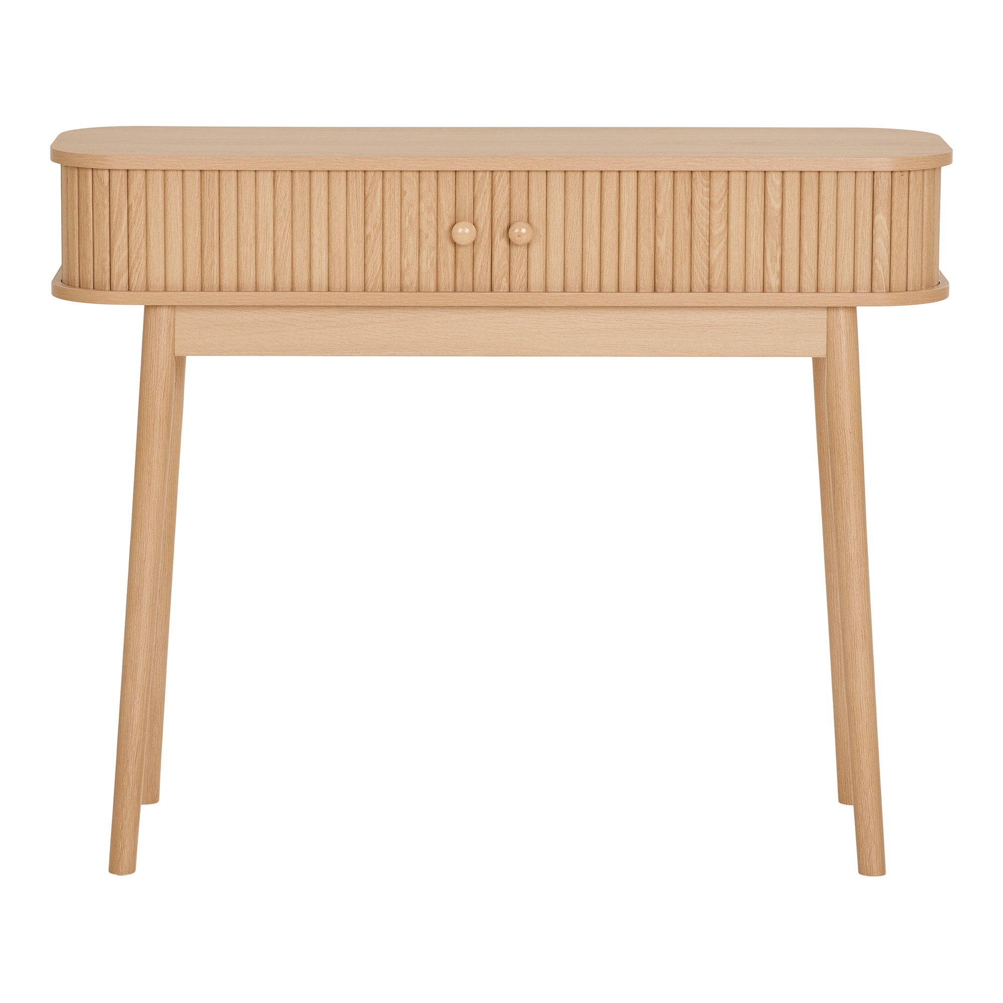 Nikko consoletafel - consoletafel, 2 deuren, naturel 100x30x80 cm