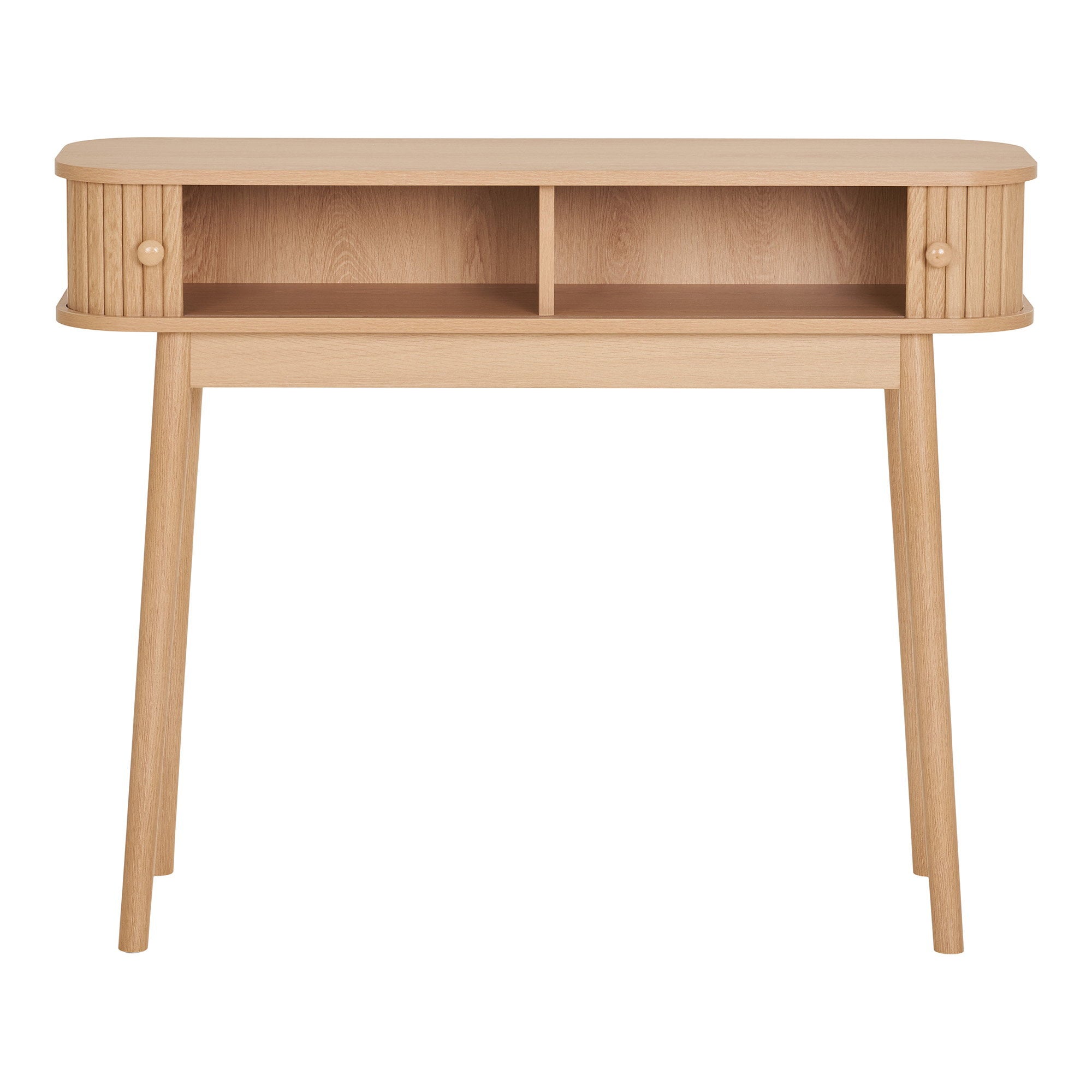 Nikko consoletafel - consoletafel, 2 deuren, naturel 100x30x80 cm