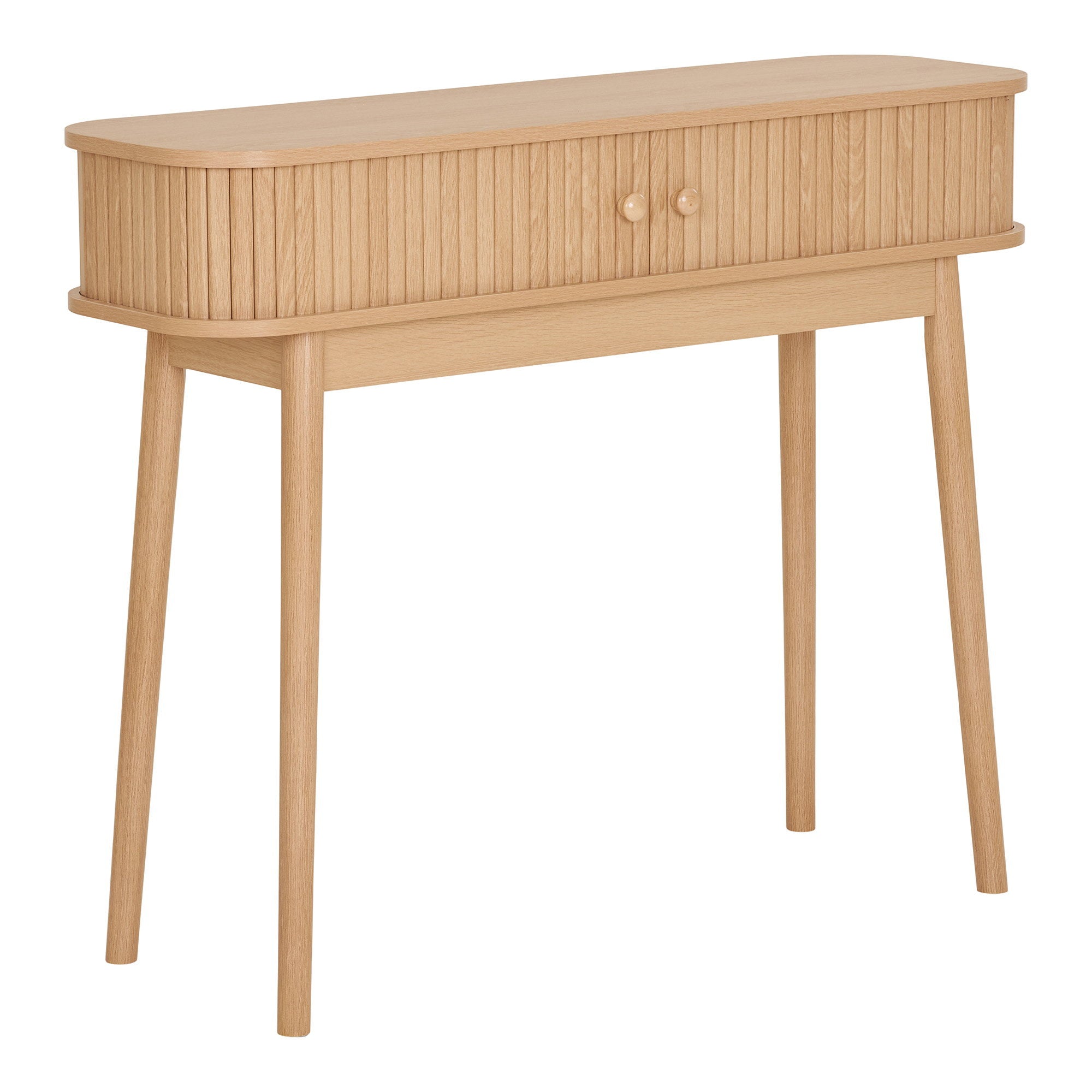 Nikko consoletafel - consoletafel, 2 deuren, naturel 100x30x80 cm