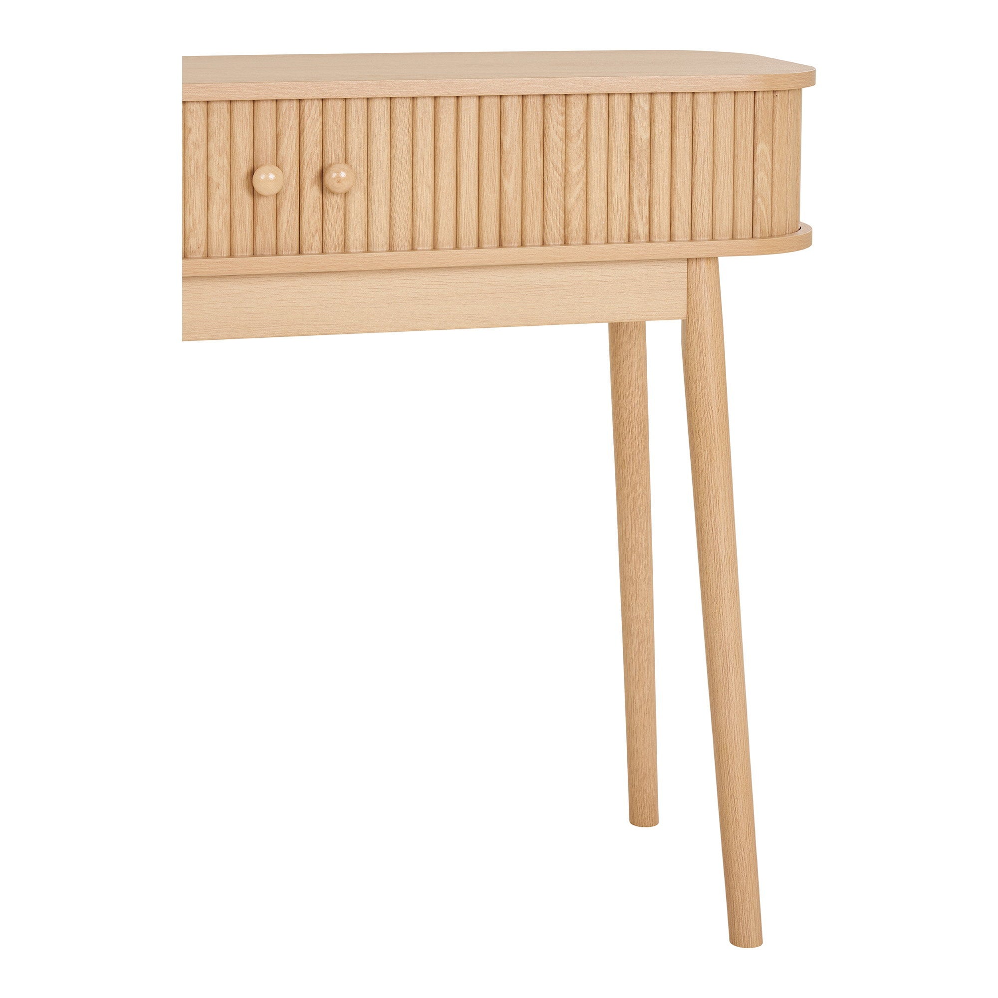 Nikko consoletafel - consoletafel, 2 deuren, naturel 100x30x80 cm