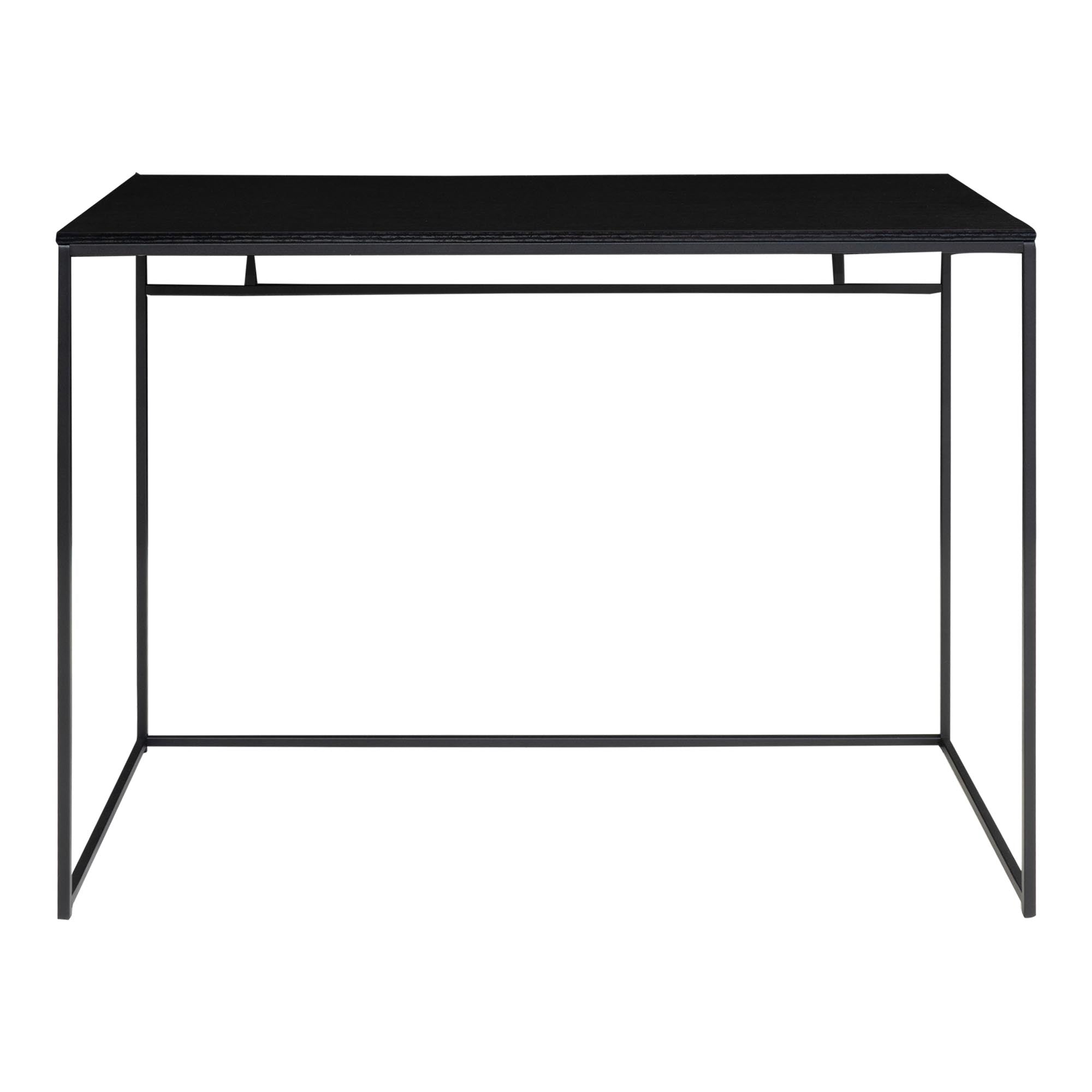 Vita Desk - Bureau, zwart met zwart frame 100x45x75 cm