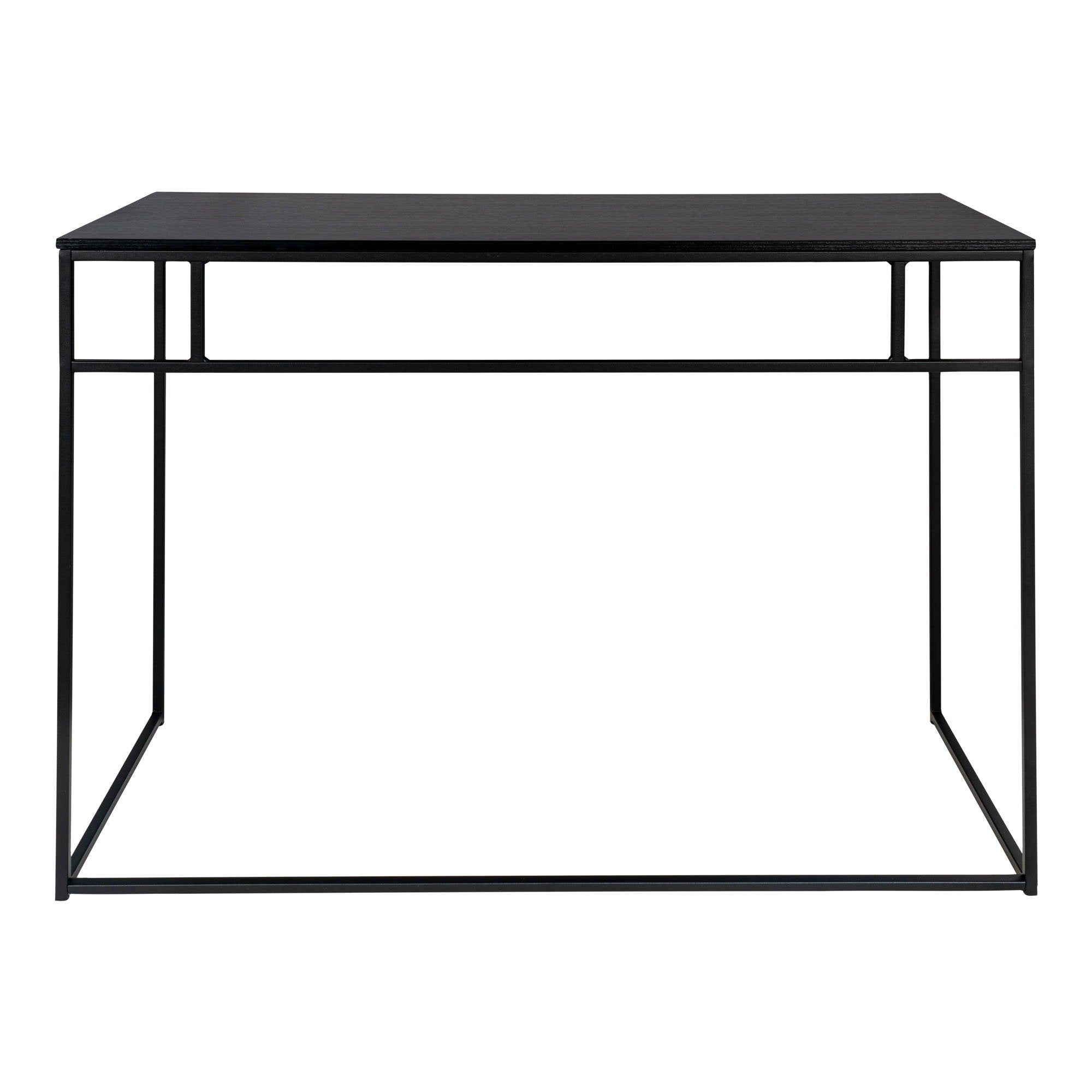 Vita Desk - Bureau, zwart met zwart frame 100x45x75 cm