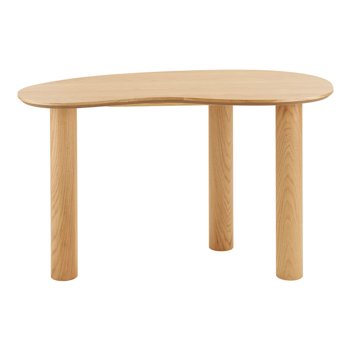 Livigno Desk - Bureau, eik/eikenfineer, organische vorm, naturel 60x120x75 cm