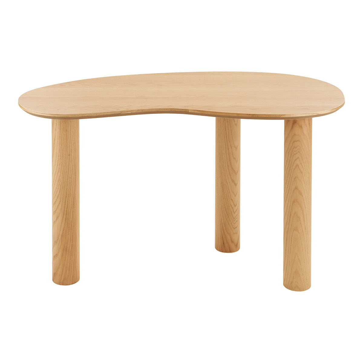 Livigno Desk - Bureau, eik/eikenfineer, organische vorm, naturel 60x120x75 cm