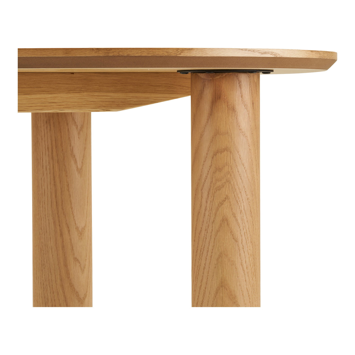 Livigno Desk - Bureau, eik/eikenfineer, organische vorm, naturel 60x120x75 cm