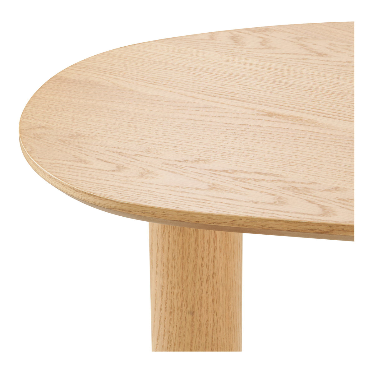 Livigno Desk - Bureau, eik/eikenfineer, organische vorm, naturel 60x120x75 cm