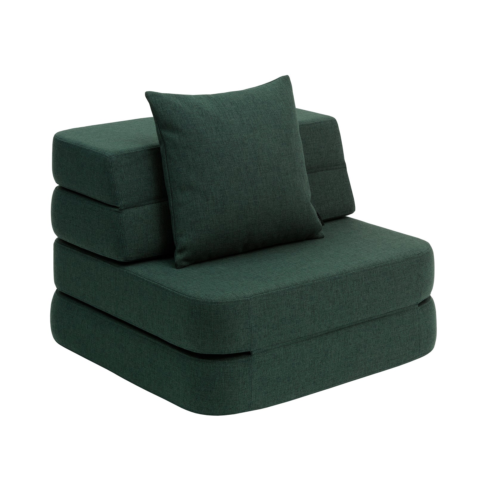 by KlipKlap 3-voudig opvouwbare eenpersoonsbank - groen - 75x36x