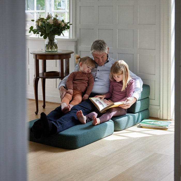 by KlipKlap 3-voudig opvouwbare eenpersoonsbank - groen - 75x36x