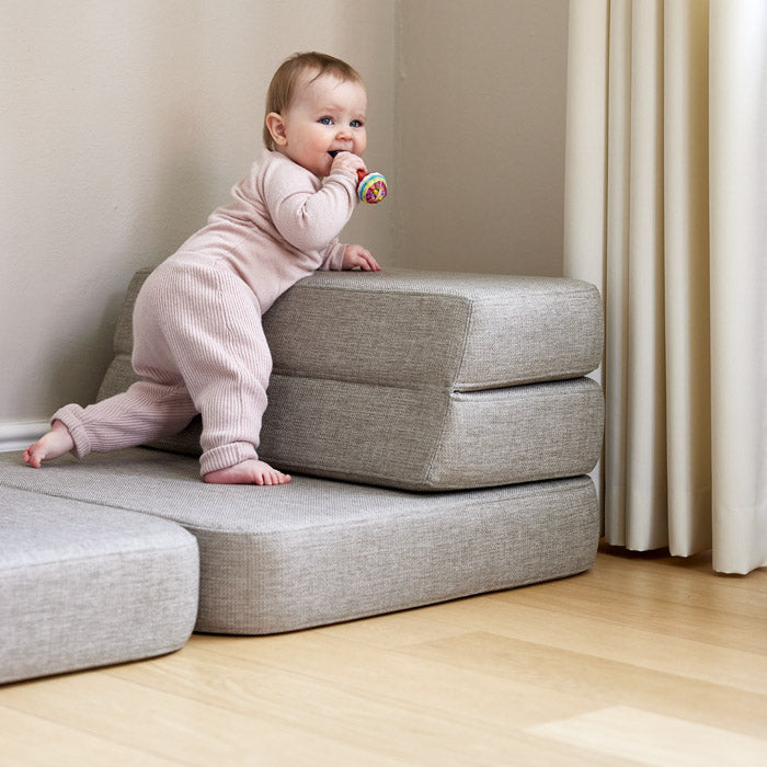 by KlipKlap 3-delige opvouwbare sofa eenpersoons - naturel - 75x36x