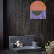 by KlipKlap kinderbank - grijs - 102x64x40