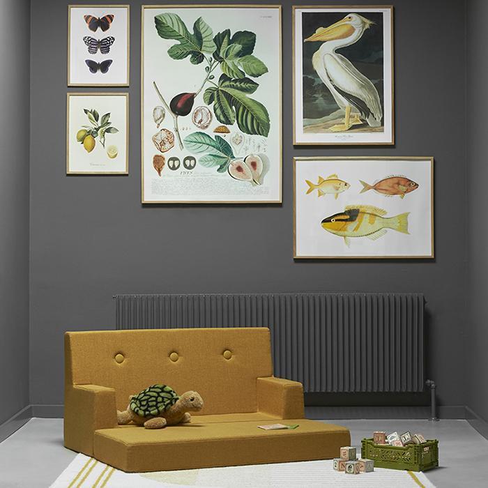 by KlipKlap Kinderbank - oranje - 102x64x40