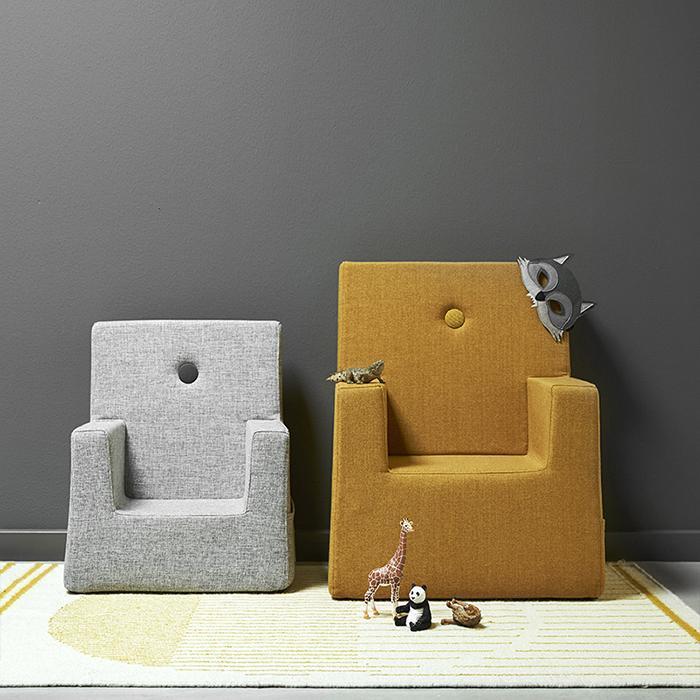 by KlipKlap kinderstoel - grijs - 43x50x33