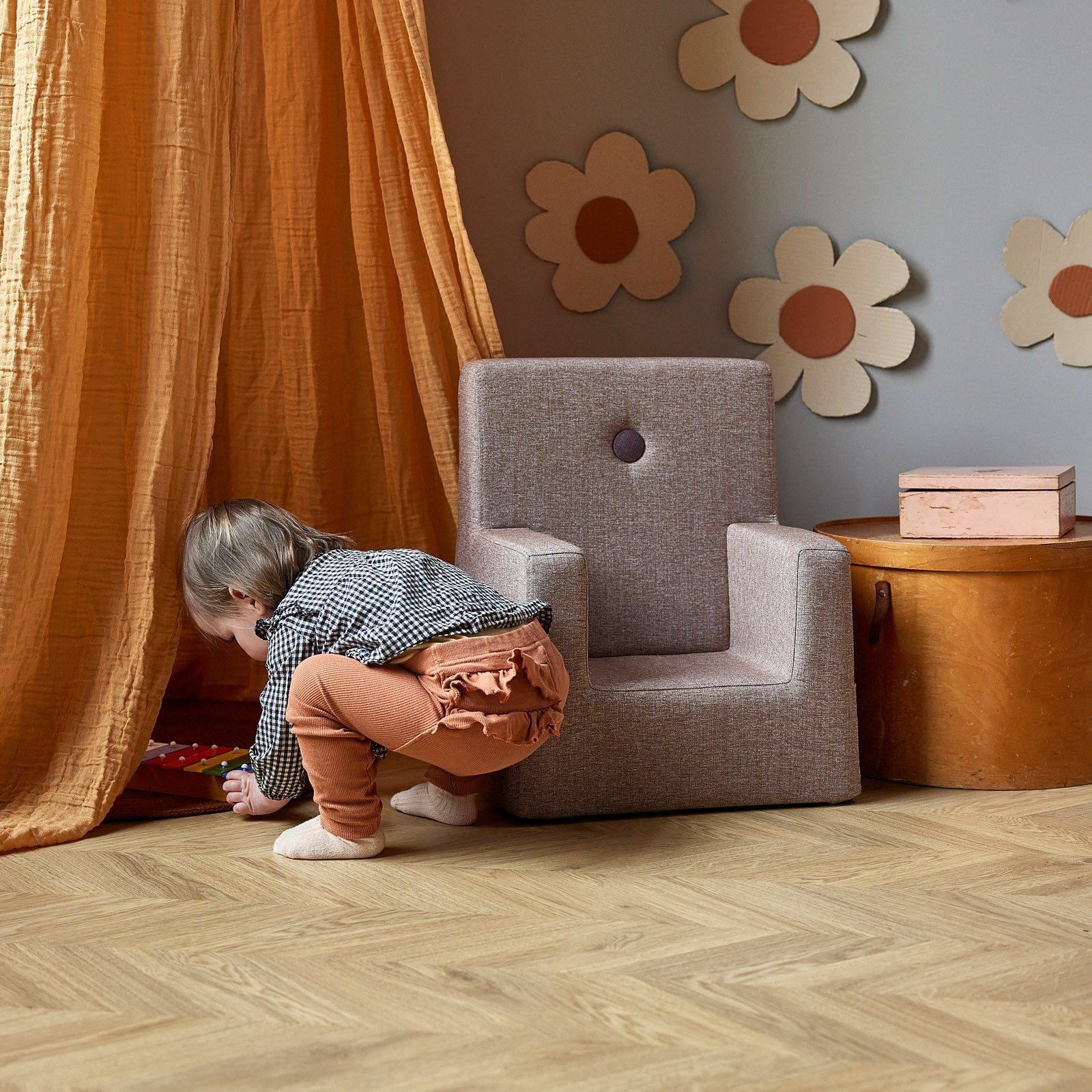 by KlipKlap Kinderstoel - roze - 43x50x33