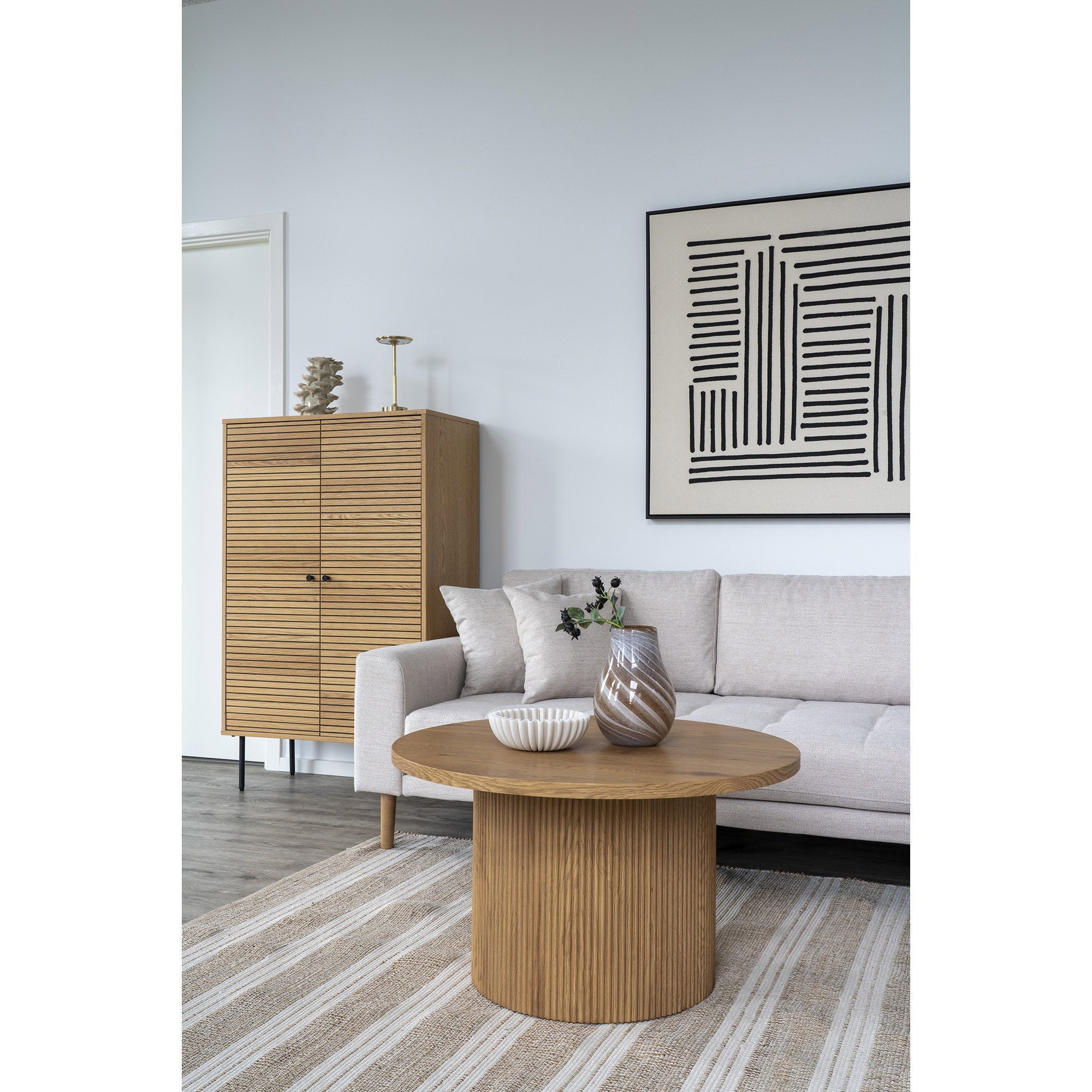 Boavista Salontafel - salontafel, naturel ø80x45 cm