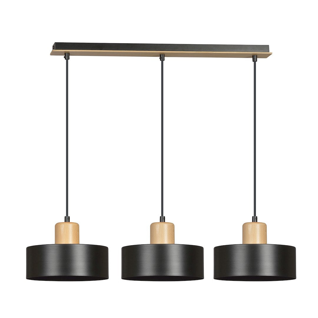 Hanglamp - TORIN 3 ZWART