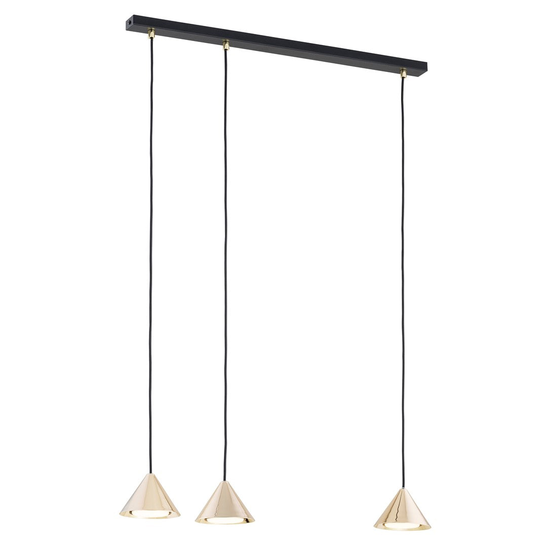 Hanglamp - ELIT 3 BL GOUD